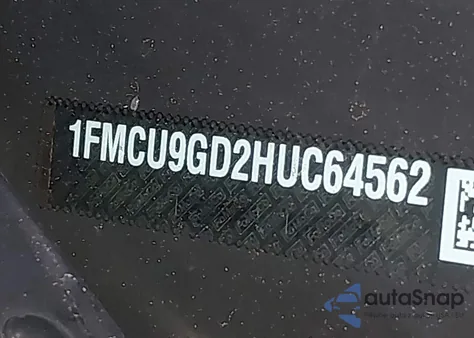 2017 Ford Escape Se из США, поврежденный, VIN 1FMCU9GD2HUC64562